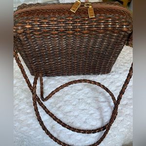 Cem brown leather weave bay